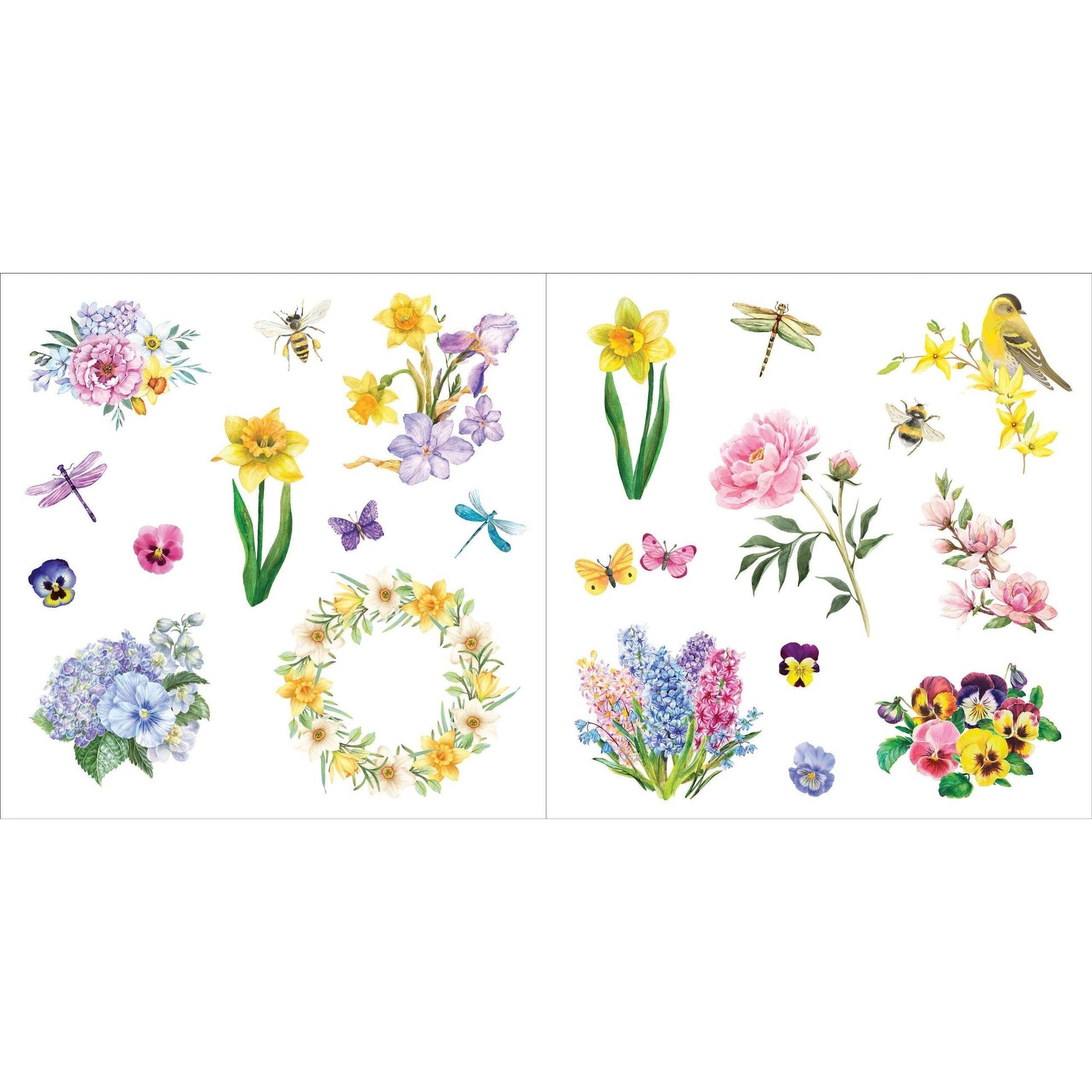 Bunches of Botanicals Decorative Stickers | A Blooming Sticker Book | Over 500 Decals