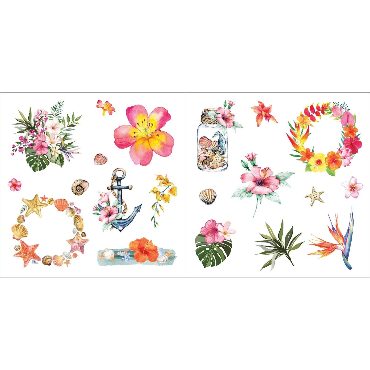 Bunches of Botanicals Decorative Stickers | A Blooming Sticker Book | Over 500 Decals