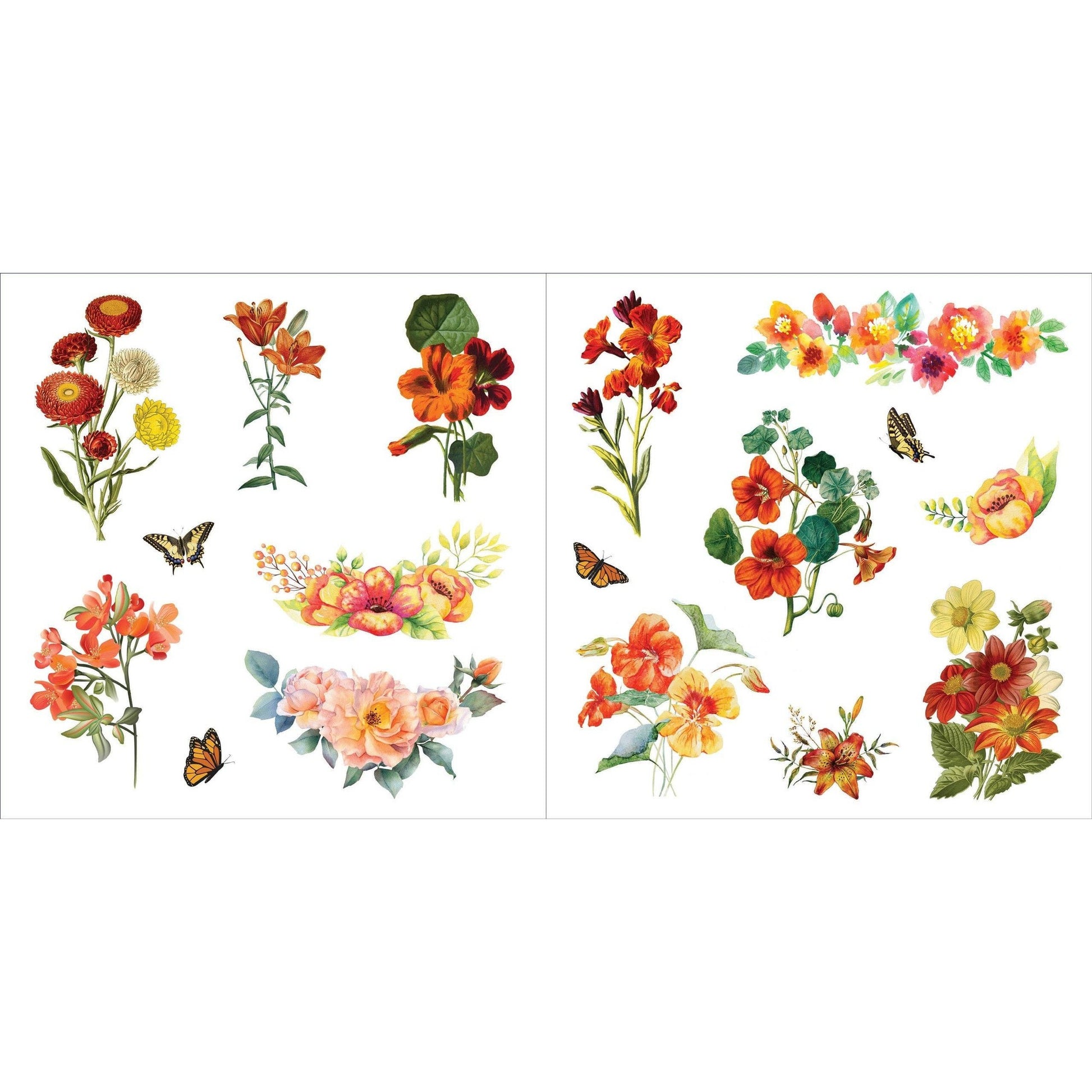 Bunches of Botanicals Decorative Stickers | A Blooming Sticker Book | Over 500 Decals