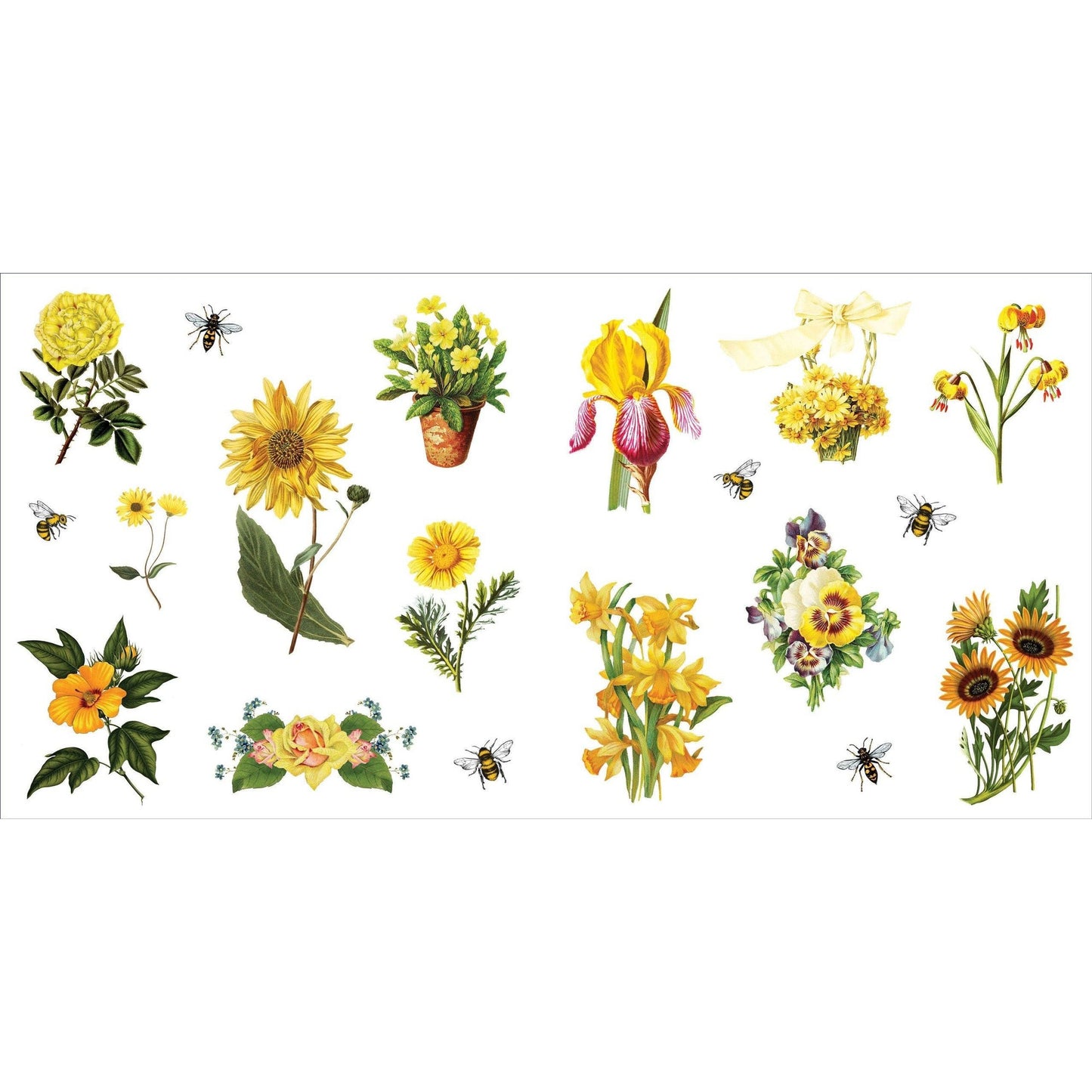 Bunches of Botanicals Decorative Stickers | A Blooming Sticker Book | Over 500 Decals