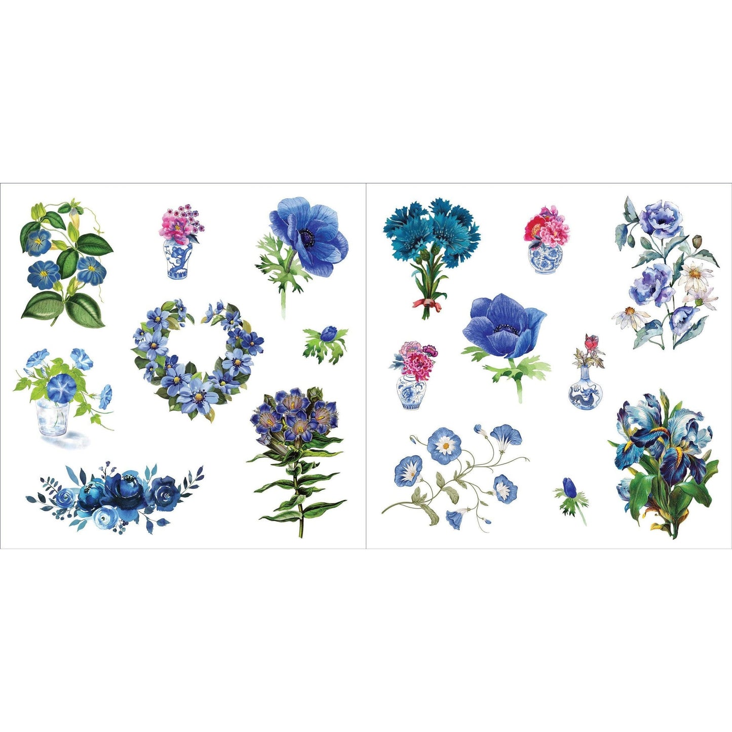 Bunches of Botanicals Decorative Stickers | A Blooming Sticker Book | Over 500 Decals