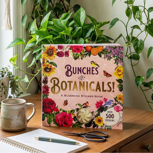 Bunches of Botanicals Decorative Stickers | A Blooming Sticker Book | Over 500 Decals