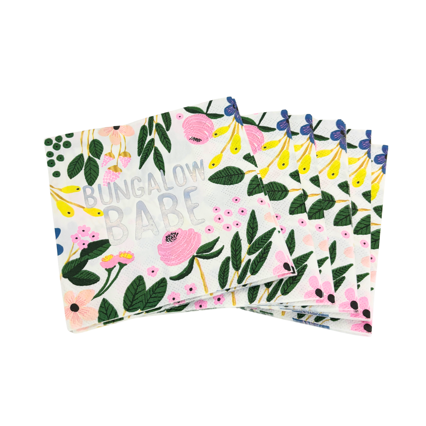 Bungalow Babe Party/Beverage/Cocktail Napkins | 5" square