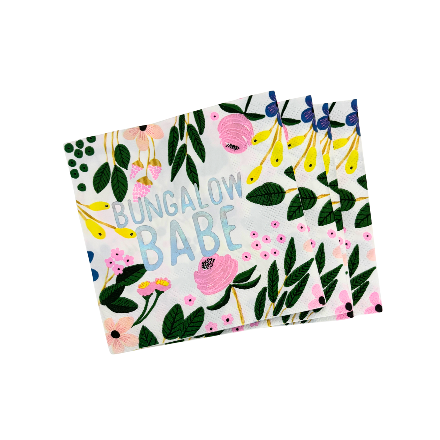 Bungalow Babe Party/Beverage/Cocktail Napkins | 5" square