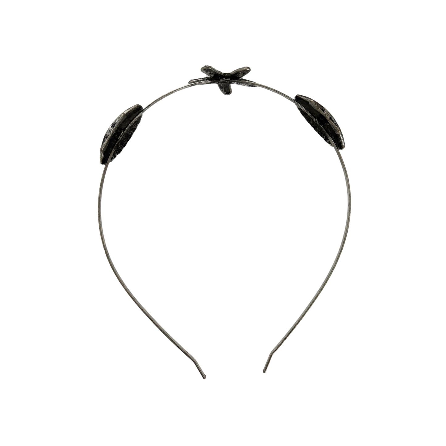 Burnished Silver Mermaid Headband Tiara | Shell & Sea Star Charm Crown