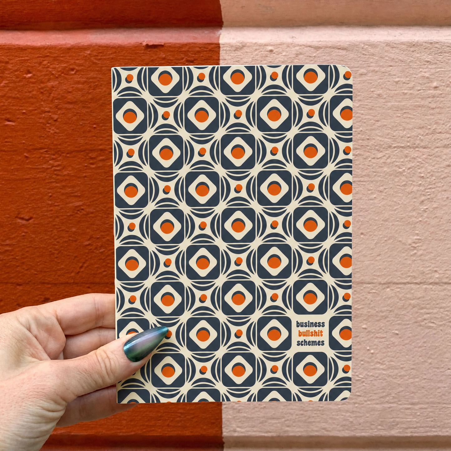 Business Bullshit Schemes Retro Pattern Journal | 5.25" x 7.25"