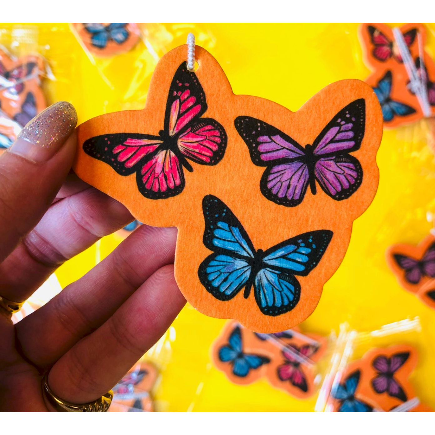 Butterfly Car Air Freshener in Vanilla Scent