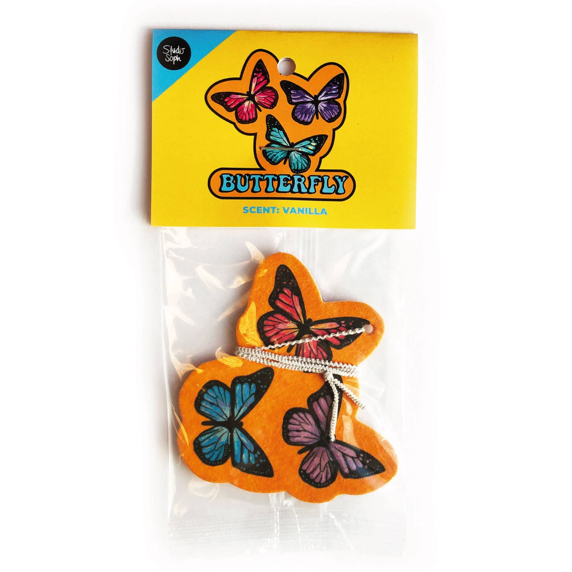 Butterfly Car Air Freshener in Vanilla Scent