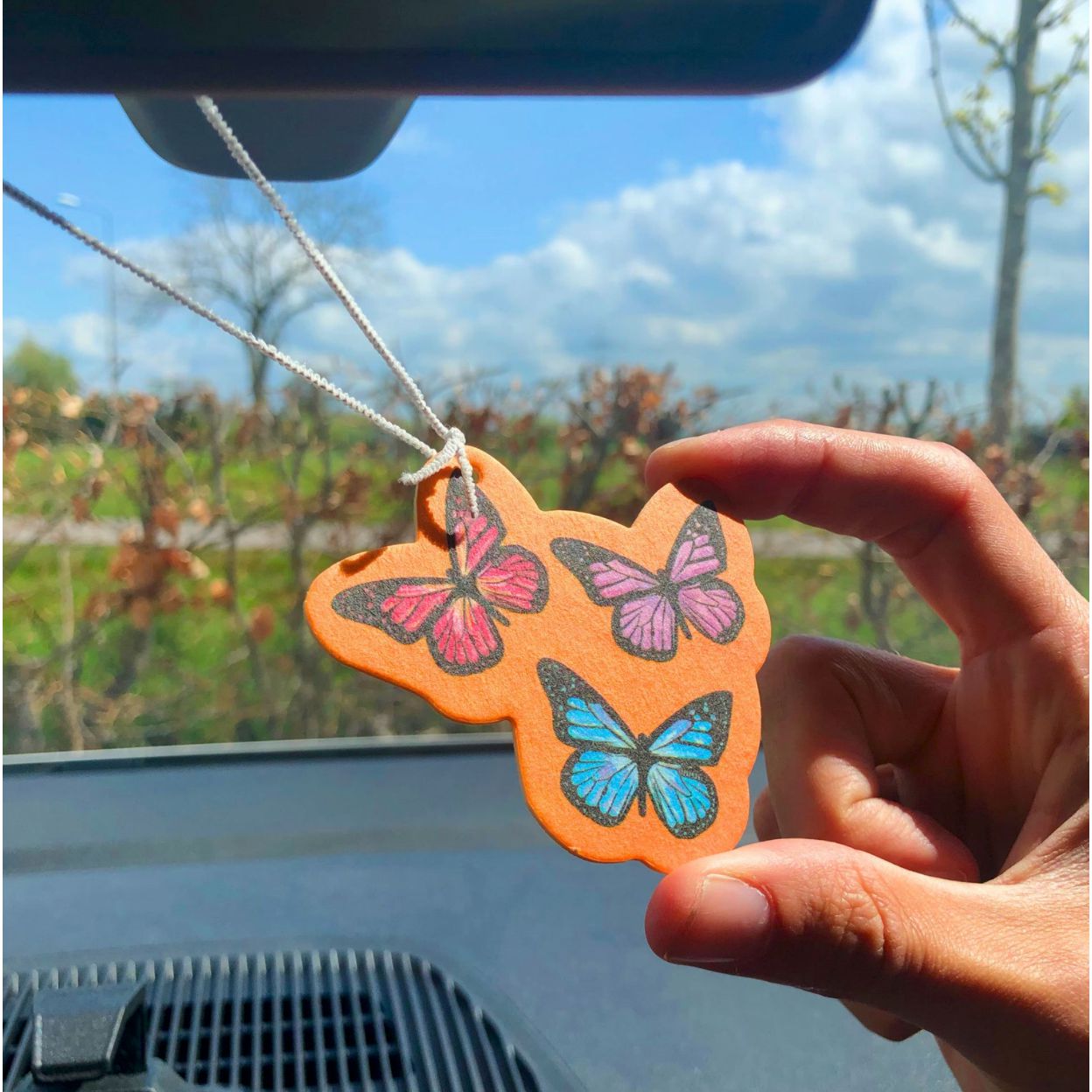 Butterfly Car Air Freshener in Vanilla Scent