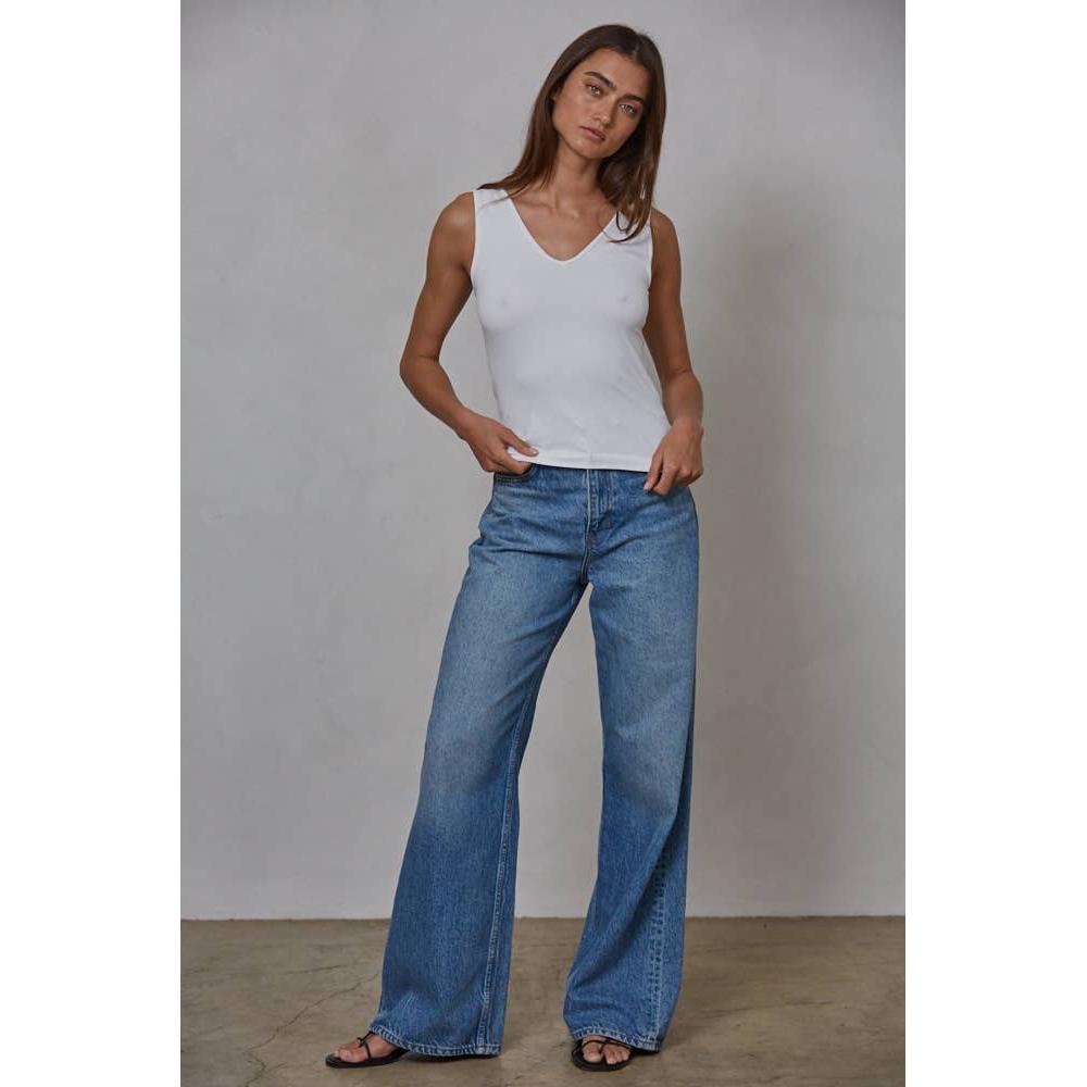 Seamless Reverse U-V Neck Tank Top | Available in Fudge, Burnt Taupe and White [Sizes S-L]