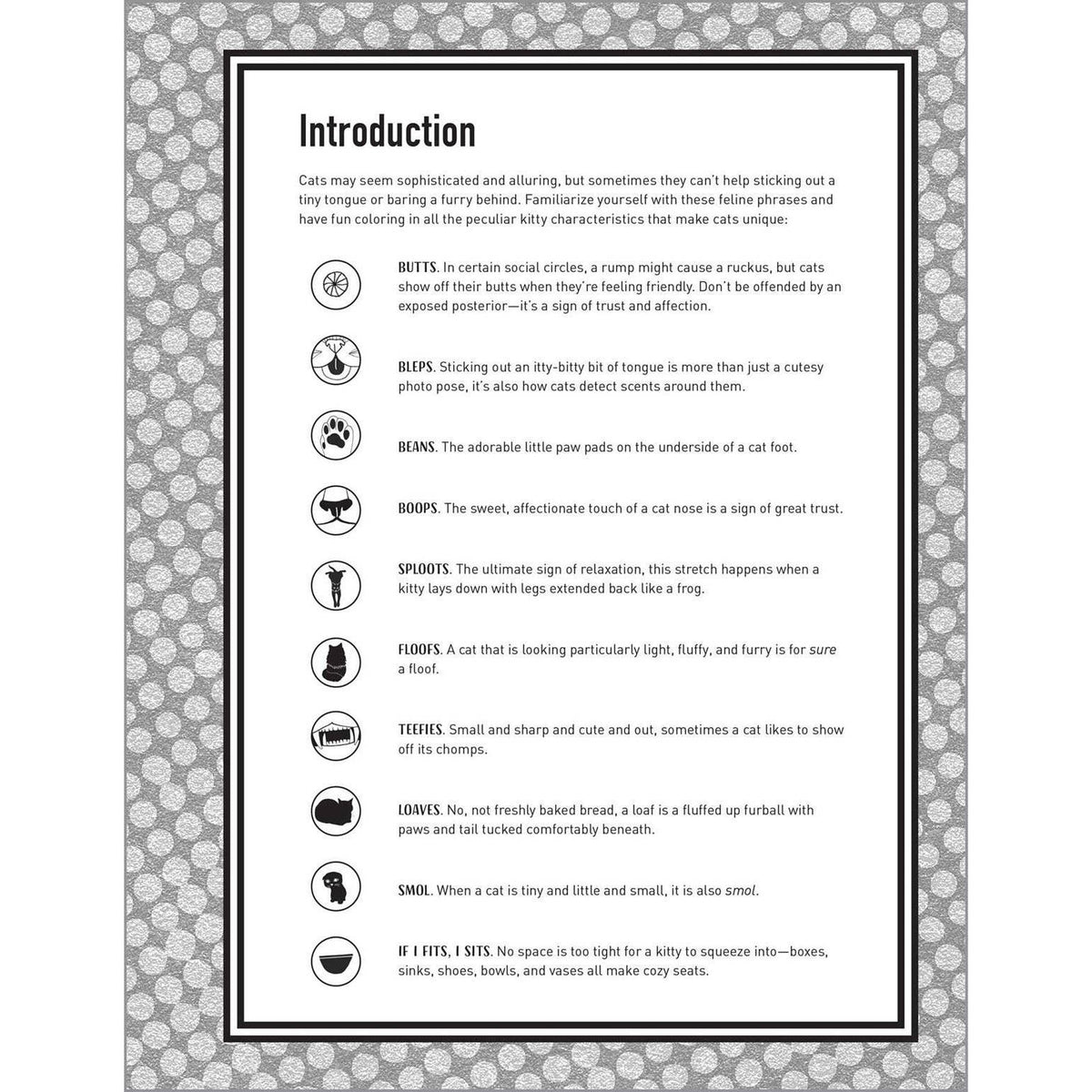 Butts, Bleps, and Beans Cat Coloring Book for Adults | Funny Meme Cats | 35 Unique One-Sided Pages