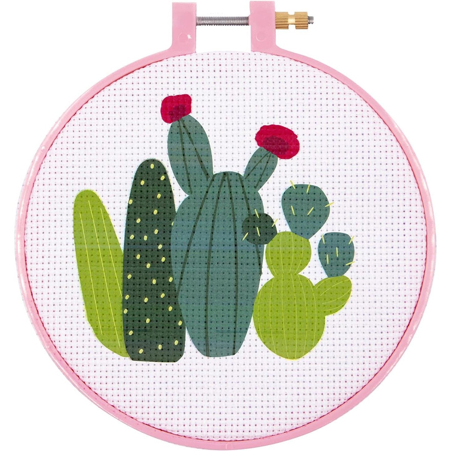 Cactus Crosstitch Kit | Embroidery Crafts Tool Set