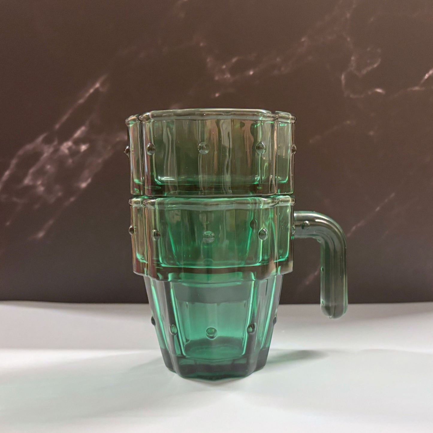 Cactus Glass Set of 6 | Stackable Cocktail Glass Giftable Drinkware Set