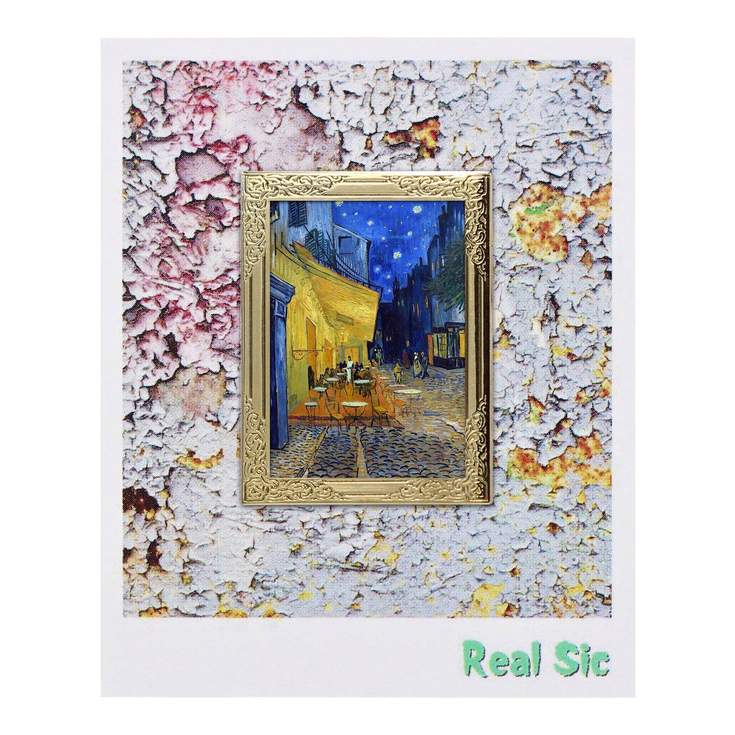 Café Terrace at Night by Van Gogh Art Frame Pin | Museum Enamel Lapel Pin-Real Sic-The Bullish Store