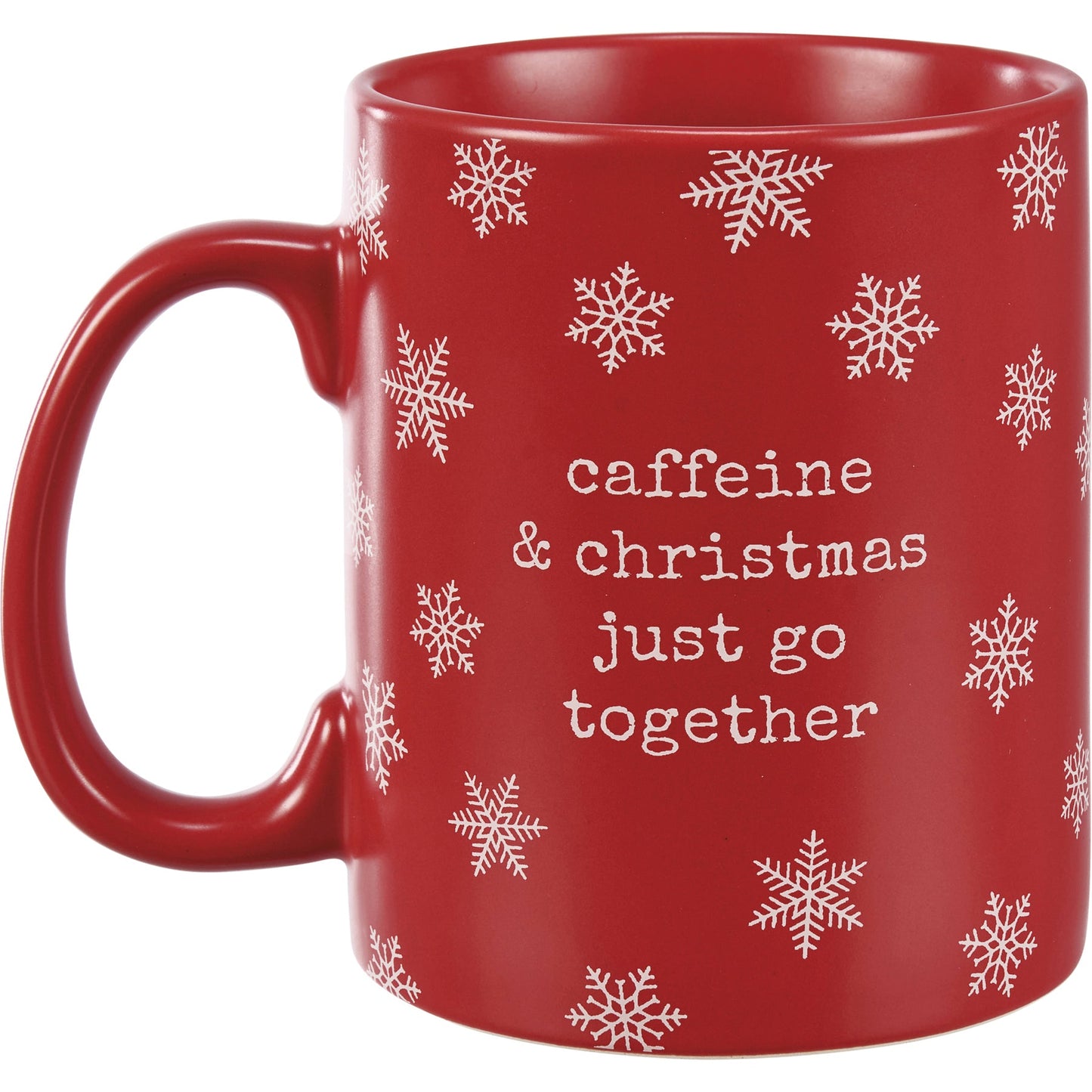 Caffeine And Christmas Just Go Together Coffee Mug | Holds 20 oz.