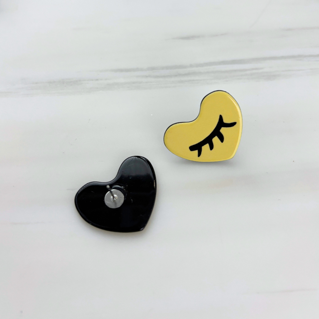 Pop Art High Gloss Statement Stud Earrings | 10 Designs to Choose From