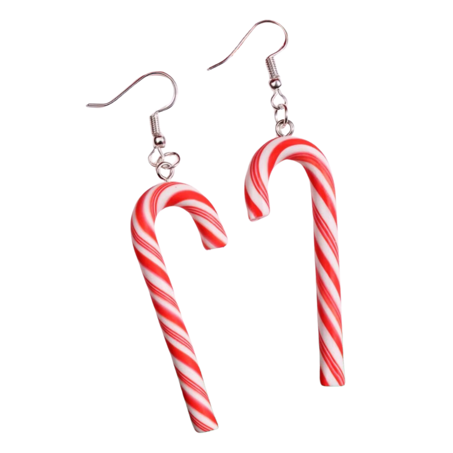 Candy Cane Earrings in Candy Stripe or Rainbow