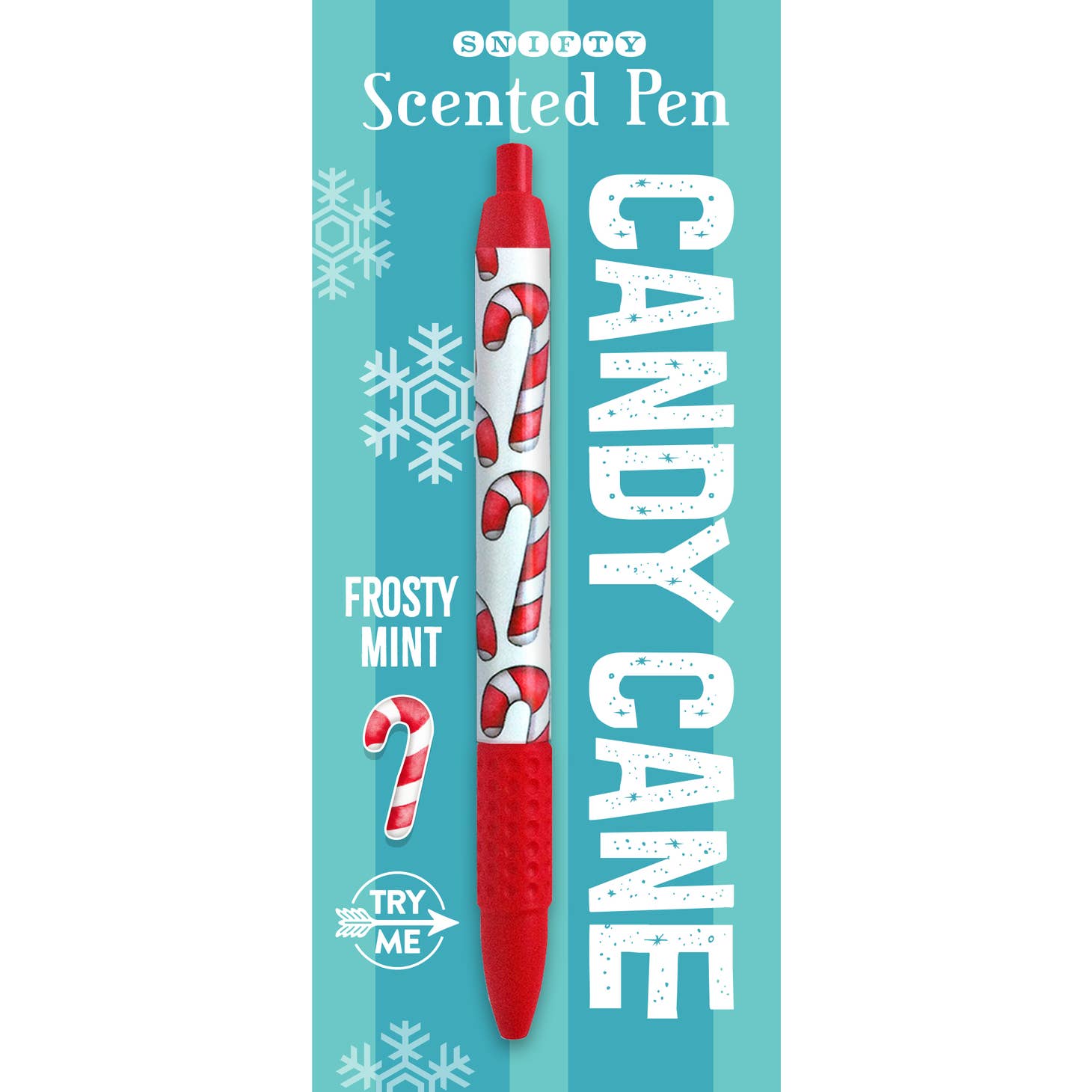Candy Cane Scented Pen | Giftable Pen | Holidays, Christmas | Novelty Office Desk Supplies