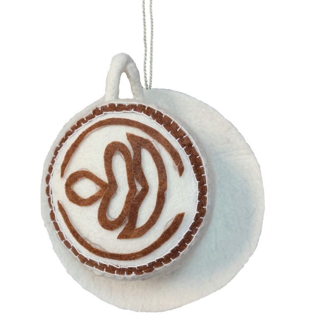 Cappuccino Felt Ornament | Handmade in Kyrgyzstan