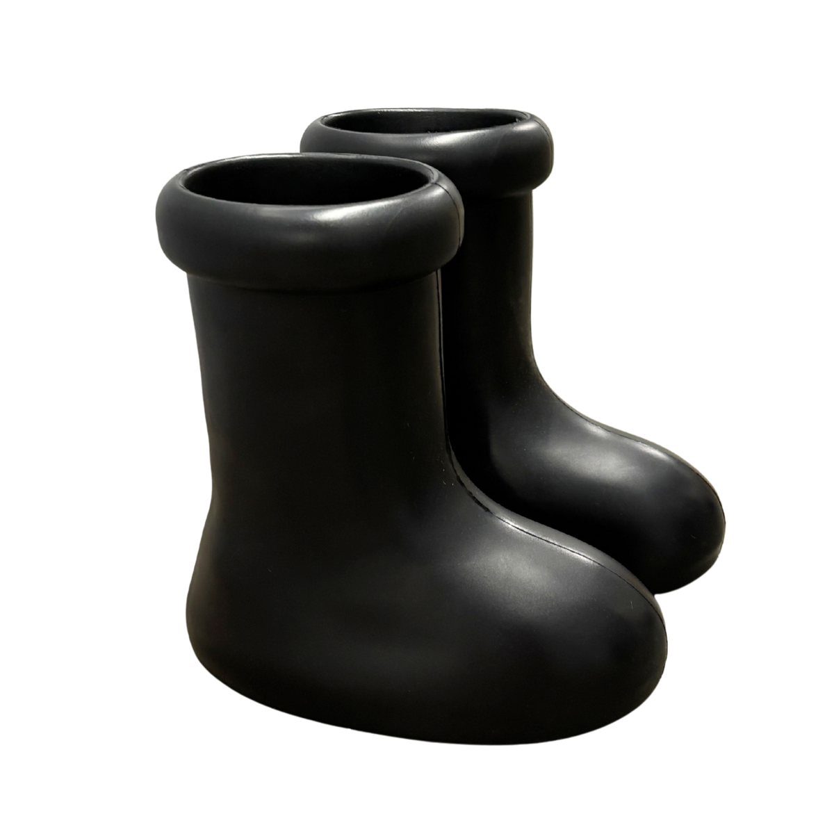 Cartoon Character Boots in Red or Black | Oversized Rounded-Toe Statement Boots-Paper & Quartz-The Bullish Store
