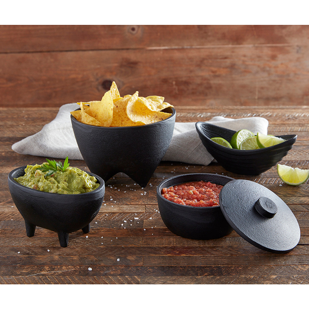 Cast Iron Mini Pot with Lid in Black | Rustic Round Bowl | 4.5" x 3"