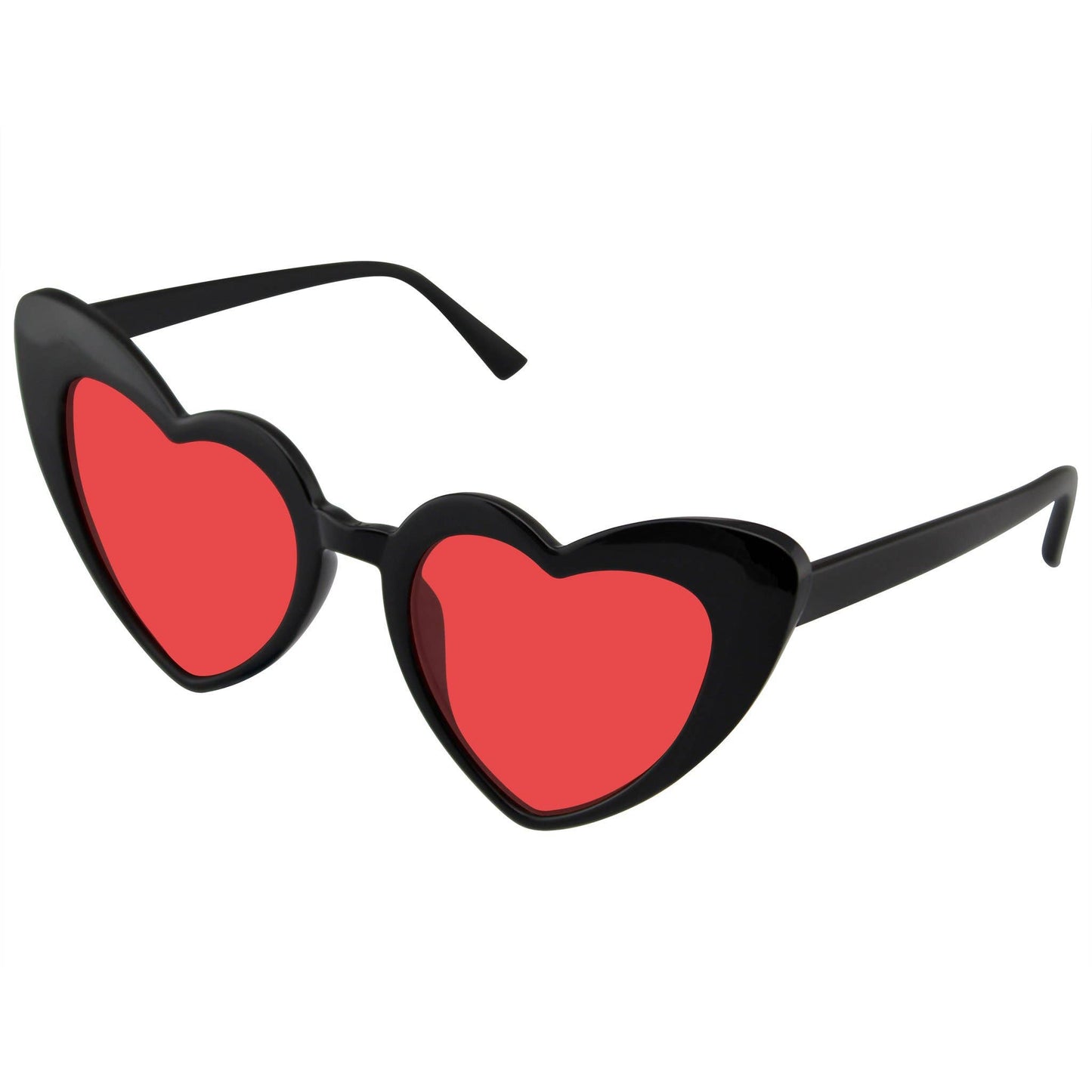Cat Eye Heart Shape Sunglasses | Retro Festival Color Tinted Sunnies