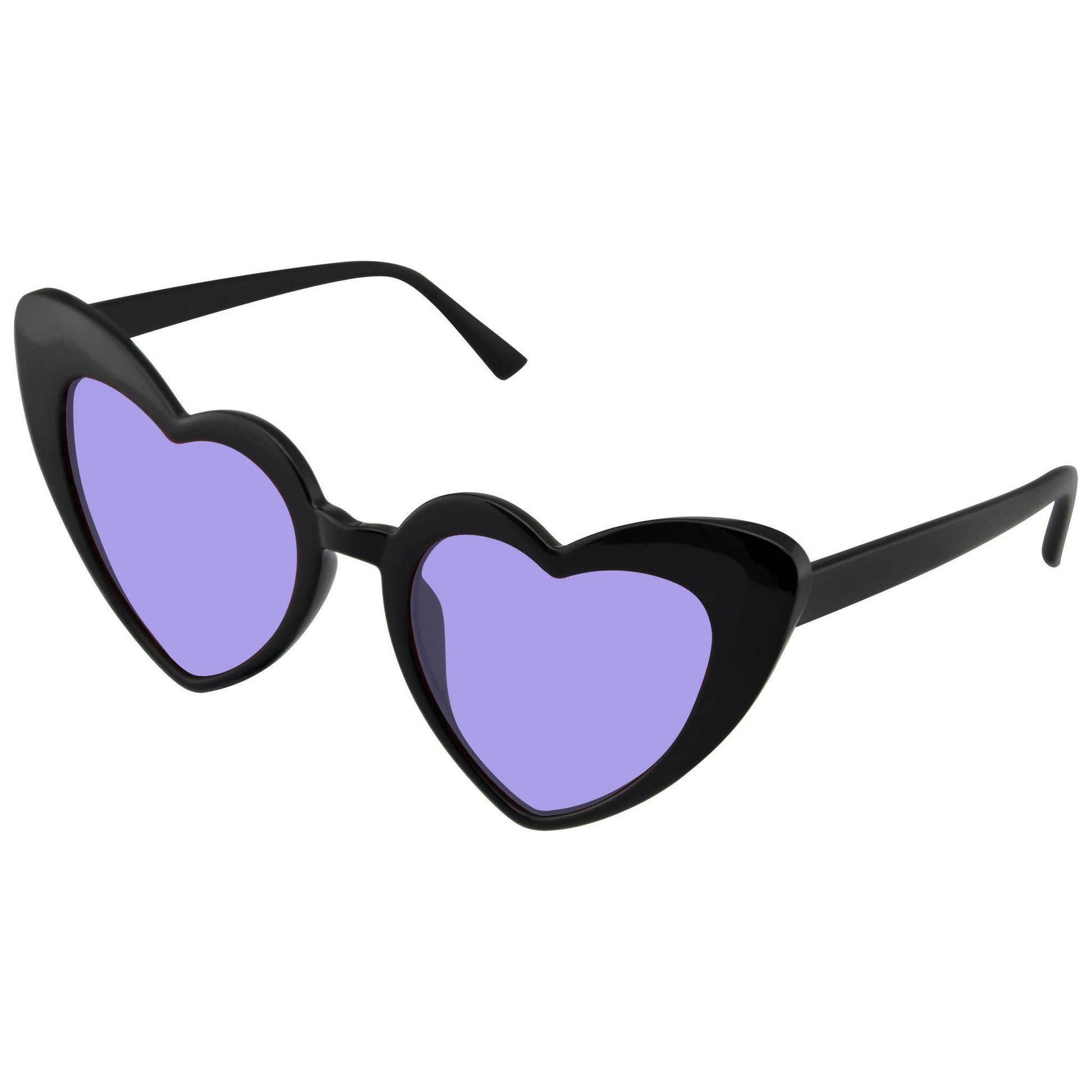 Cat Eye Heart Shape Sunglasses | Retro Festival Color Tinted Sunnies