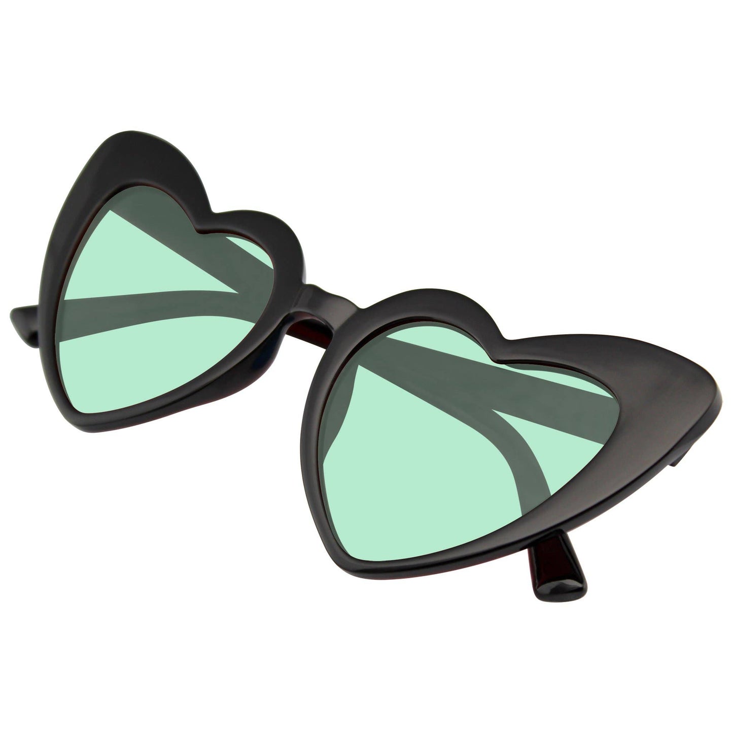 Cat Eye Heart Shape Sunglasses | Retro Festival Color Tinted Sunnies