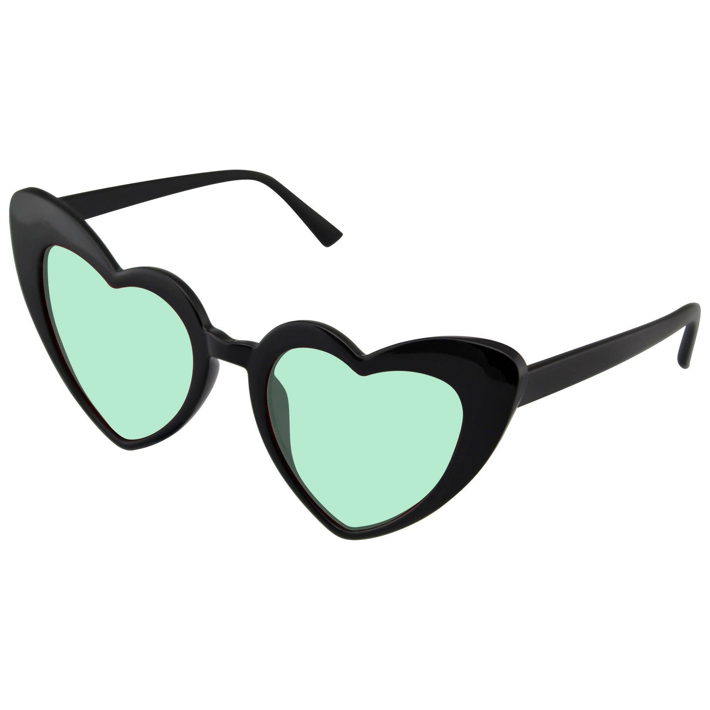 Cat Eye Heart Shape Sunglasses | Retro Festival Color Tinted Sunnies
