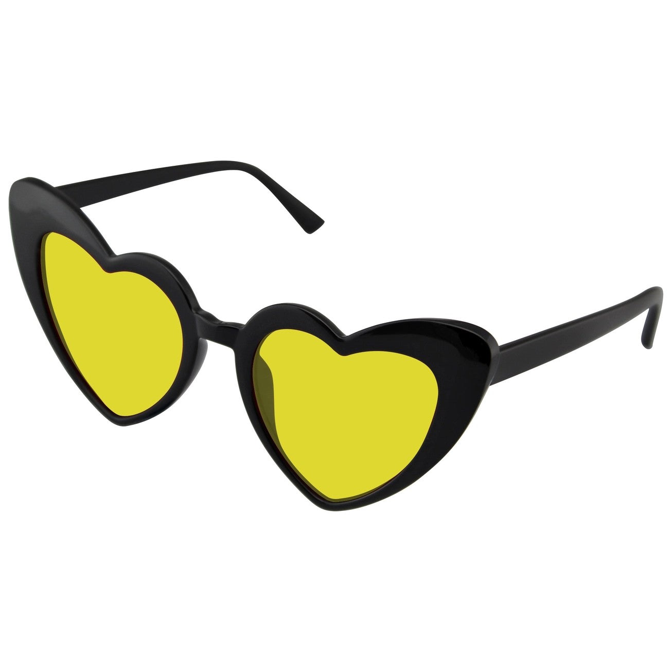 Cat Eye Heart Shape Sunglasses | Retro Festival Color Tinted Sunnies