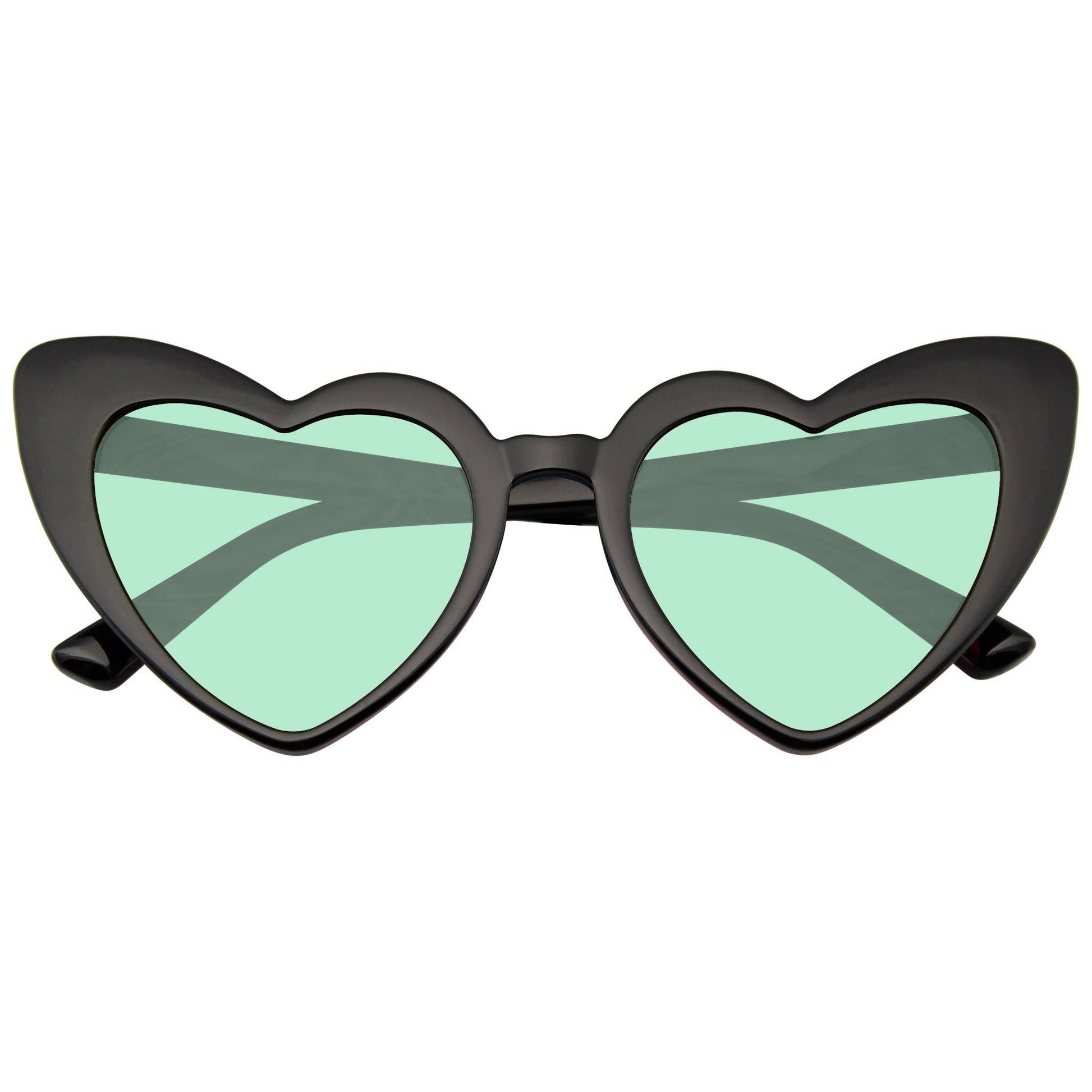 Cat Eye Heart Shape Sunglasses | Retro Festival Color Tinted Sunnies