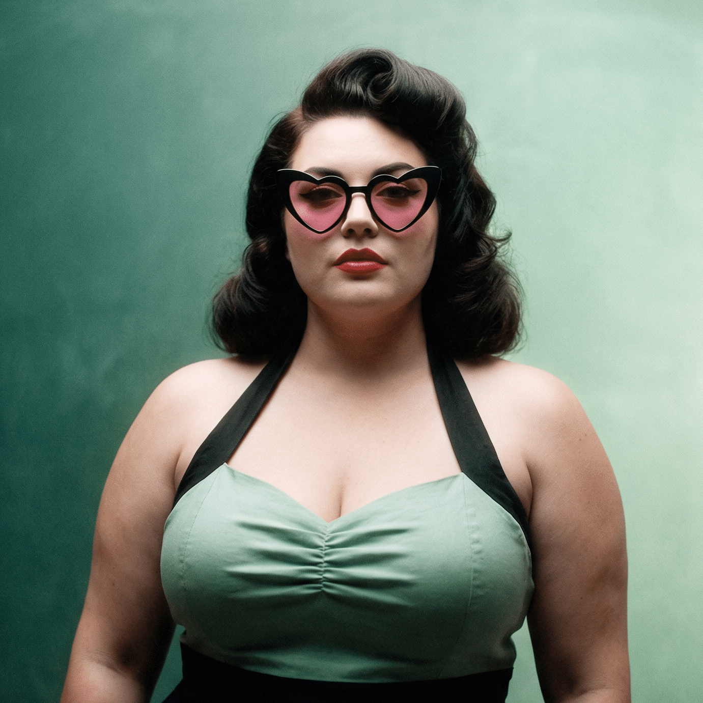 Cat Eye Heart Shape Sunglasses | Retro Festival Color Tinted Sunnies