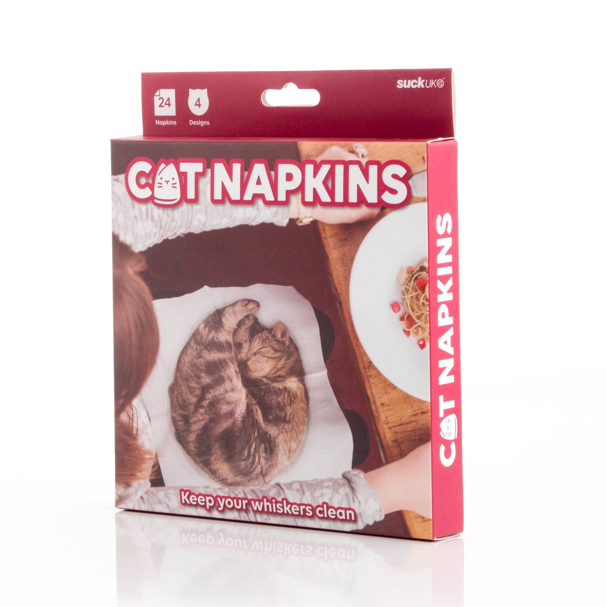 Cat Illusion Paper Napkins | 4 Different Designs to Place in Your Lap