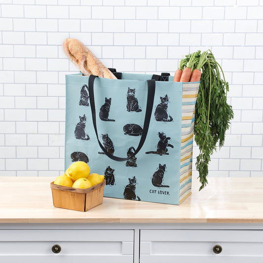 Cat Lover Market Tote Bag | 15.50" x 15.25" x 6"