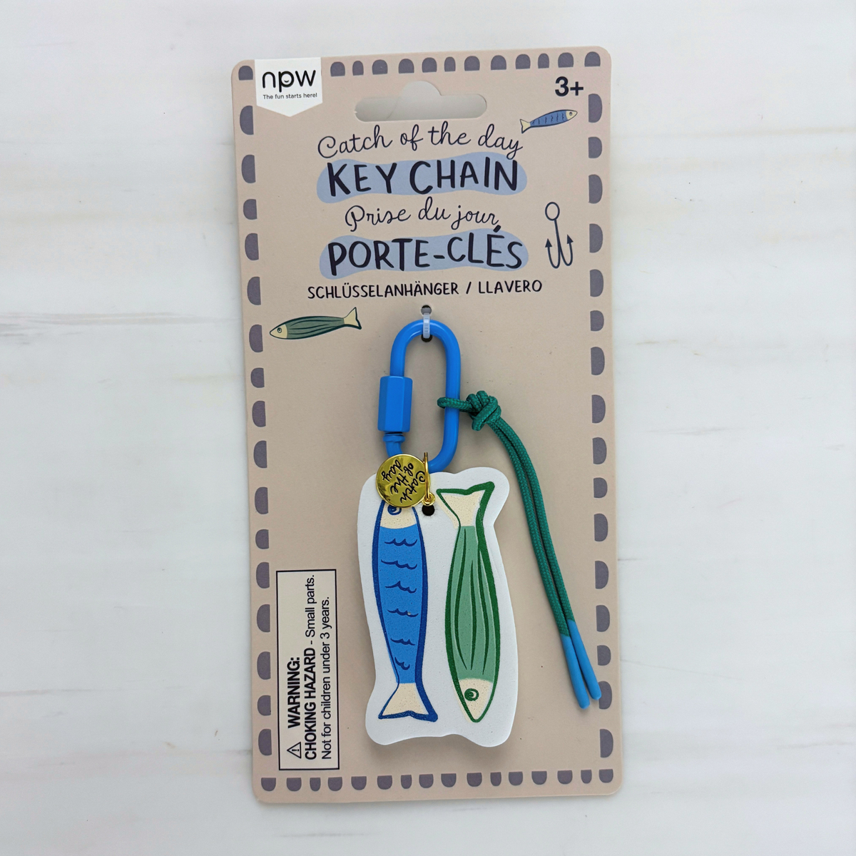 Catch of the Day Keychain | Fish-Shaped Floating Keychain | Sardine Trend-NPW-The Bullish Store