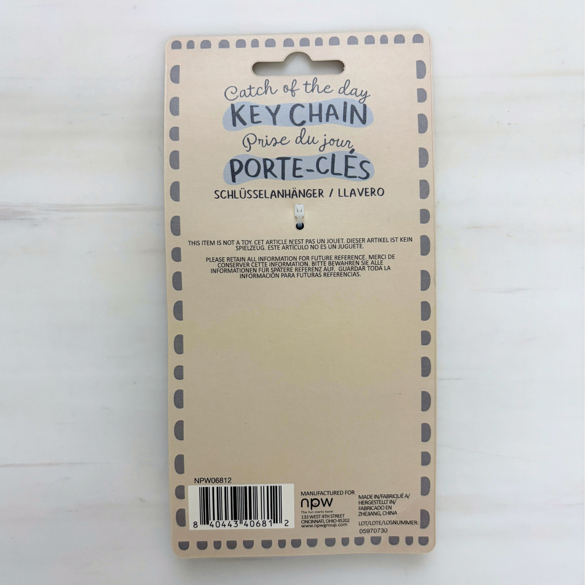 Catch of the Day Keychain | Fish-Shaped Floating Keychain | Sardine Trend-NPW-The Bullish Store