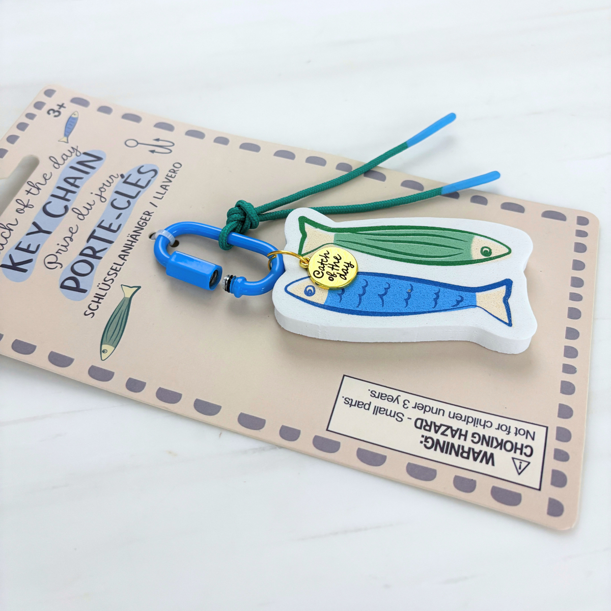 Catch of the Day Keychain | Fish-Shaped Floating Keychain | Sardine Trend-NPW-The Bullish Store