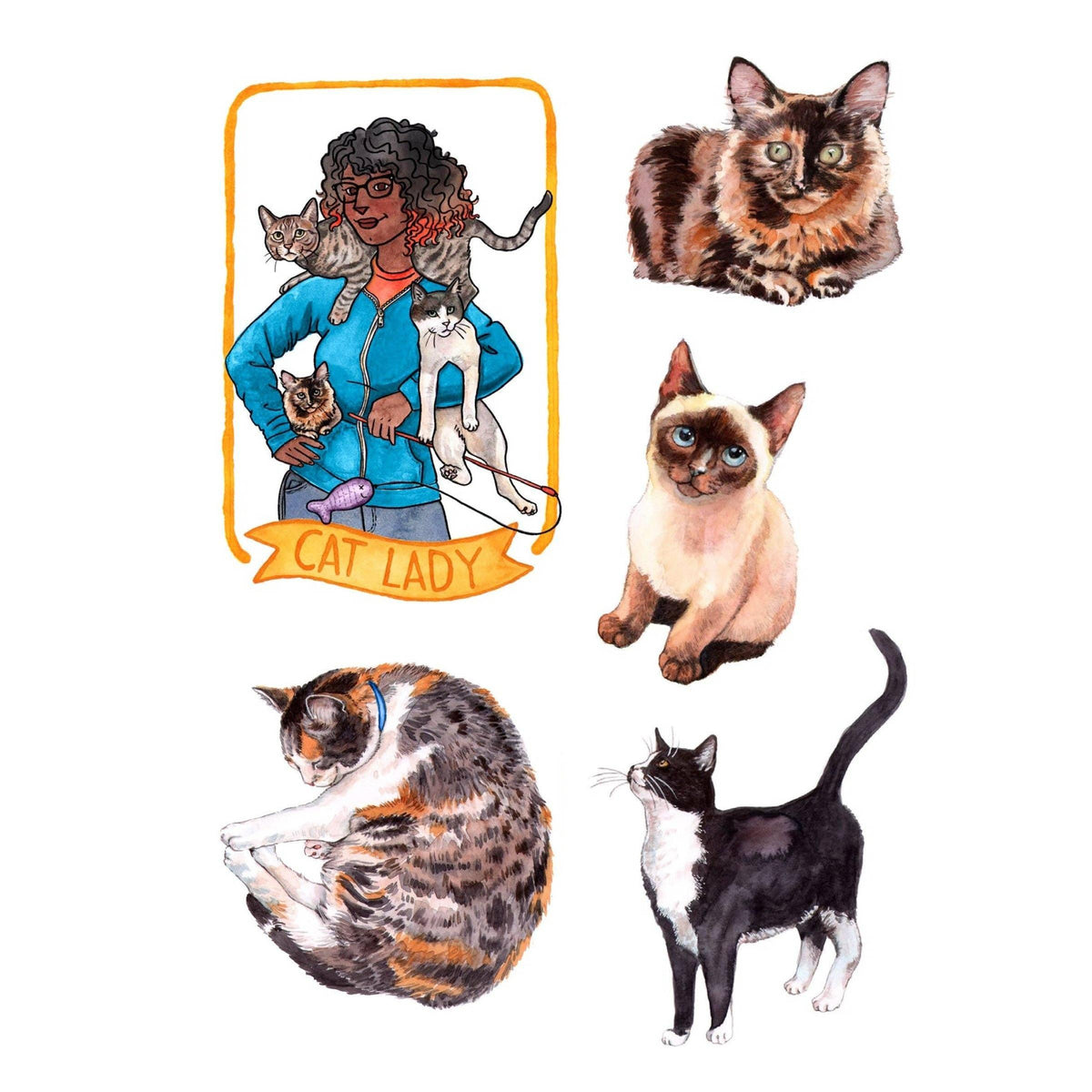 Cat's Meow Sticker Book | 100 Feline Stickers