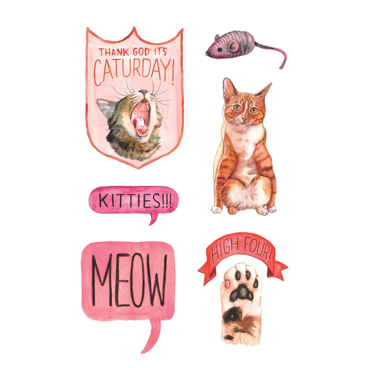 Cat's Meow Sticker Book | 100 Feline Stickers
