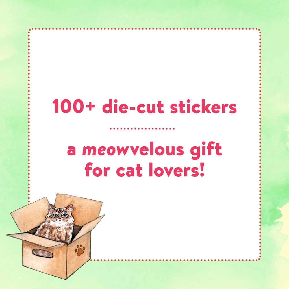 Cat's Meow Sticker Book | 100 Feline Stickers