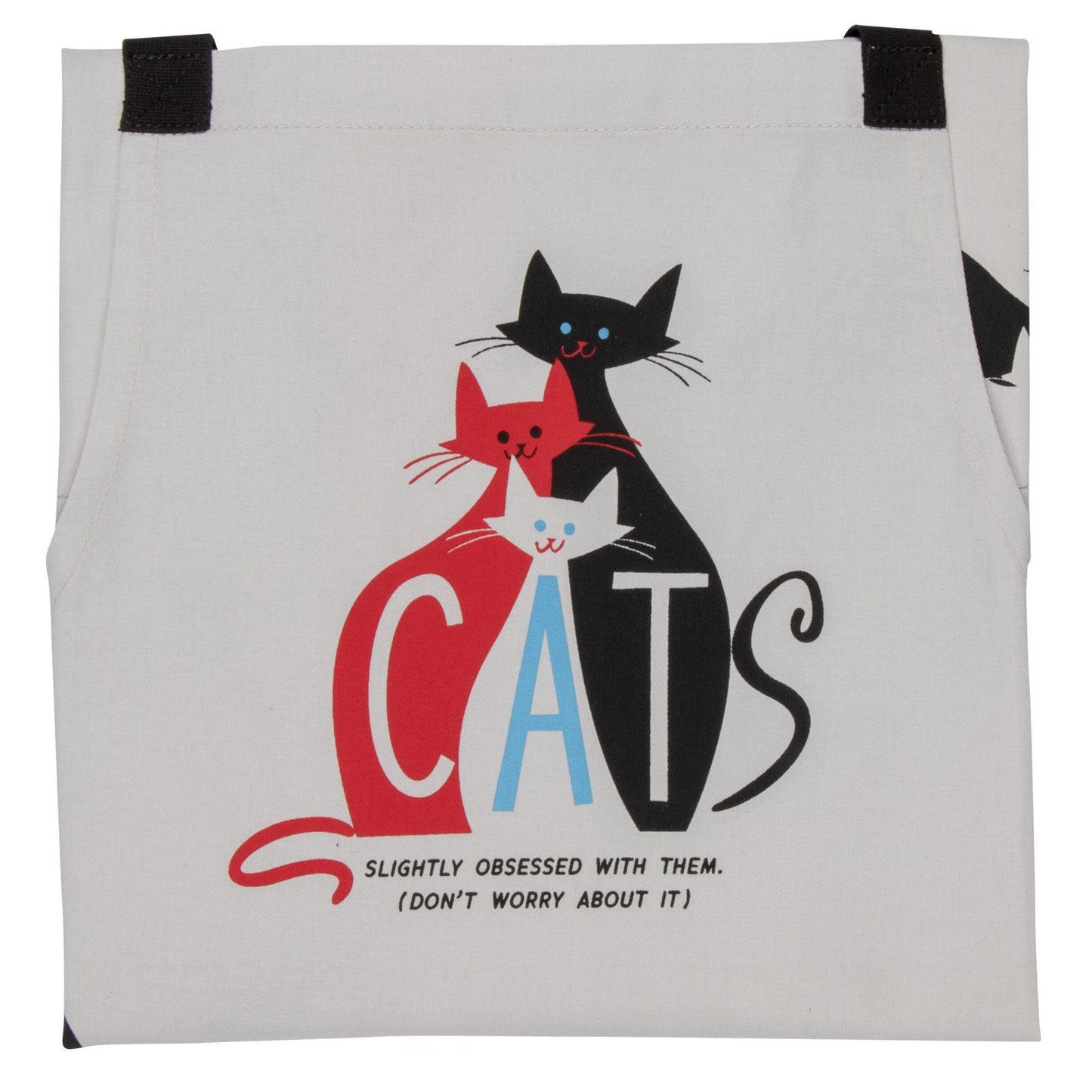 Cats. Slightly Obsessed With Them Funny Cooking and BBQ Apron Unisex 2 Pockets Adjustable Strap 100% Cotton
