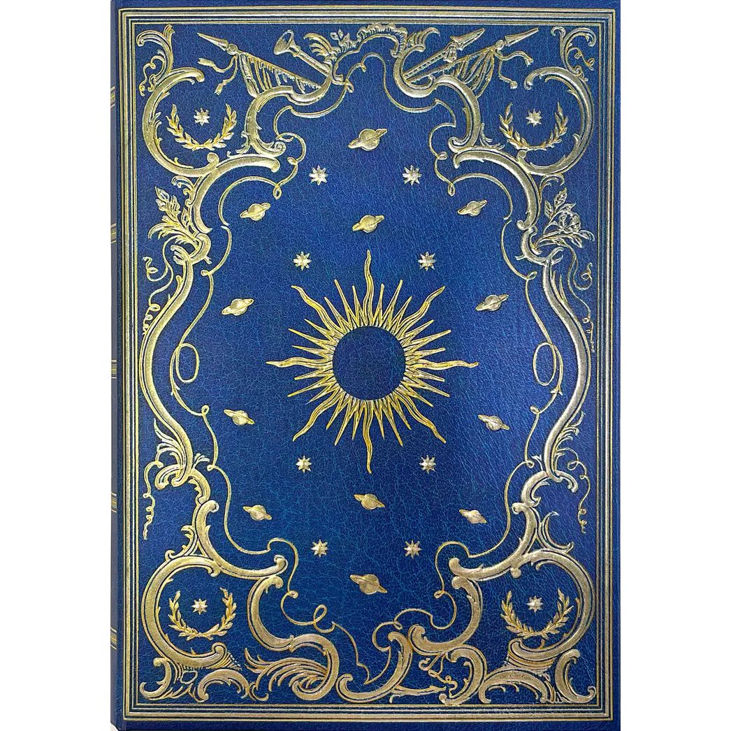 Celestial Journal Small in Blue and Gold | 5'' x 7''