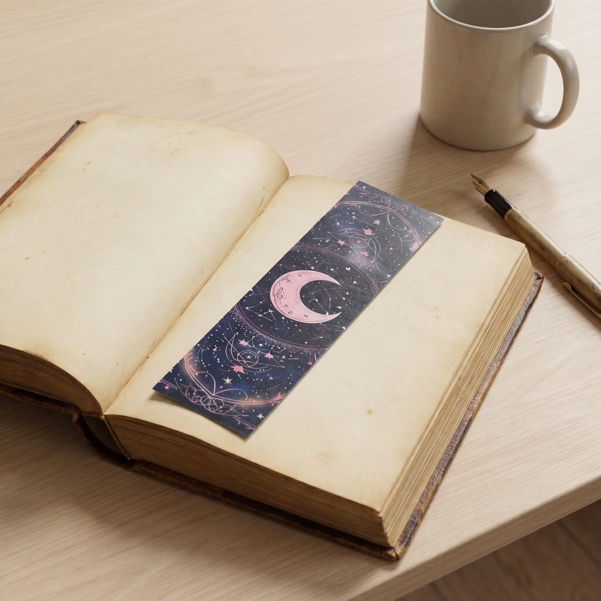 Celestial Tarot Bookmark Set of 30 | Moon & Occult Art Cardboard Bookmarks, Assorted