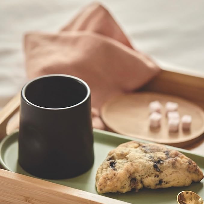 Ceramic and Bamboo Cool Nesting Tray | Decorative Serving Tray