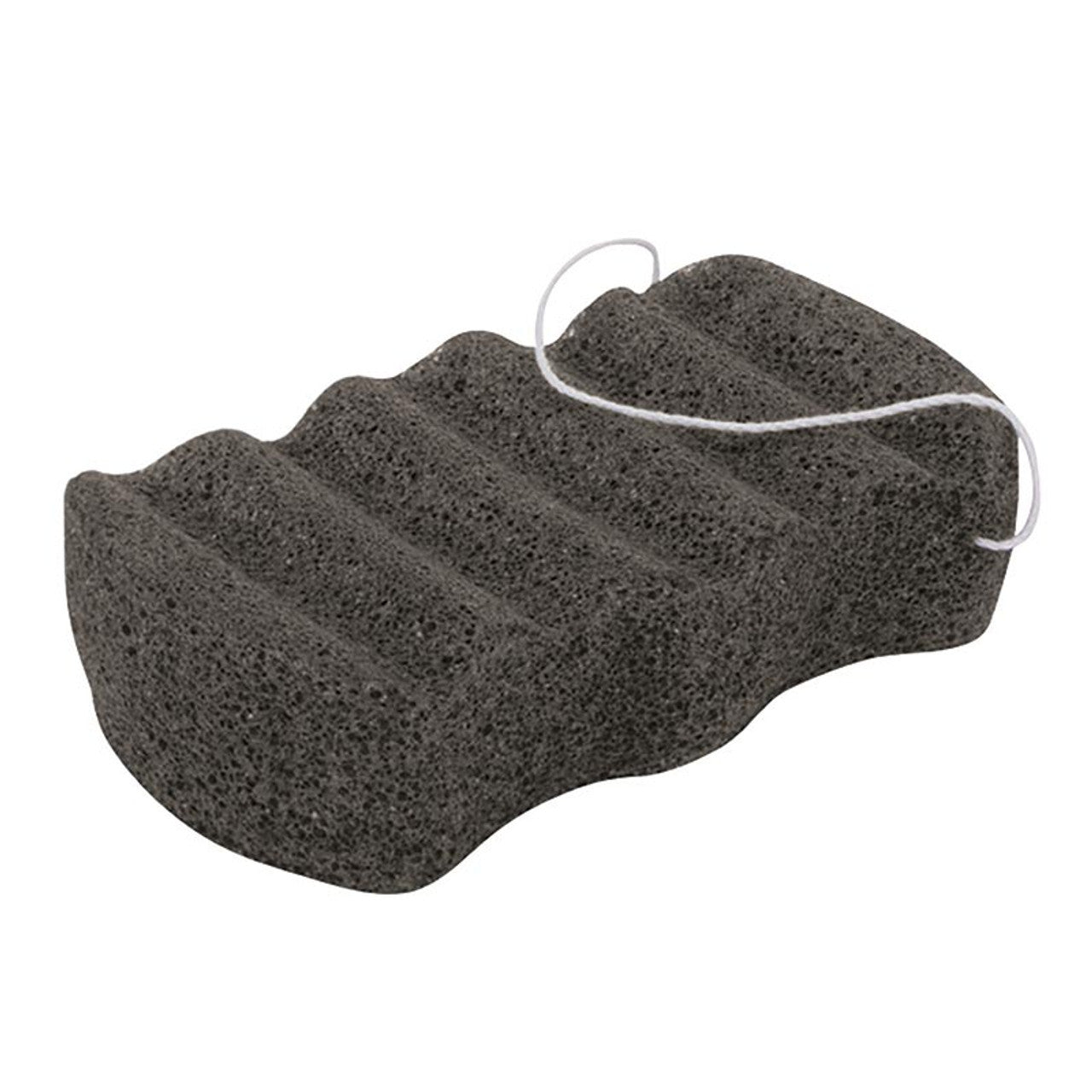 Charcoal Konjac Body Sponge | All-Natural Scrub Sponge Detoxify Exfoliate Skin