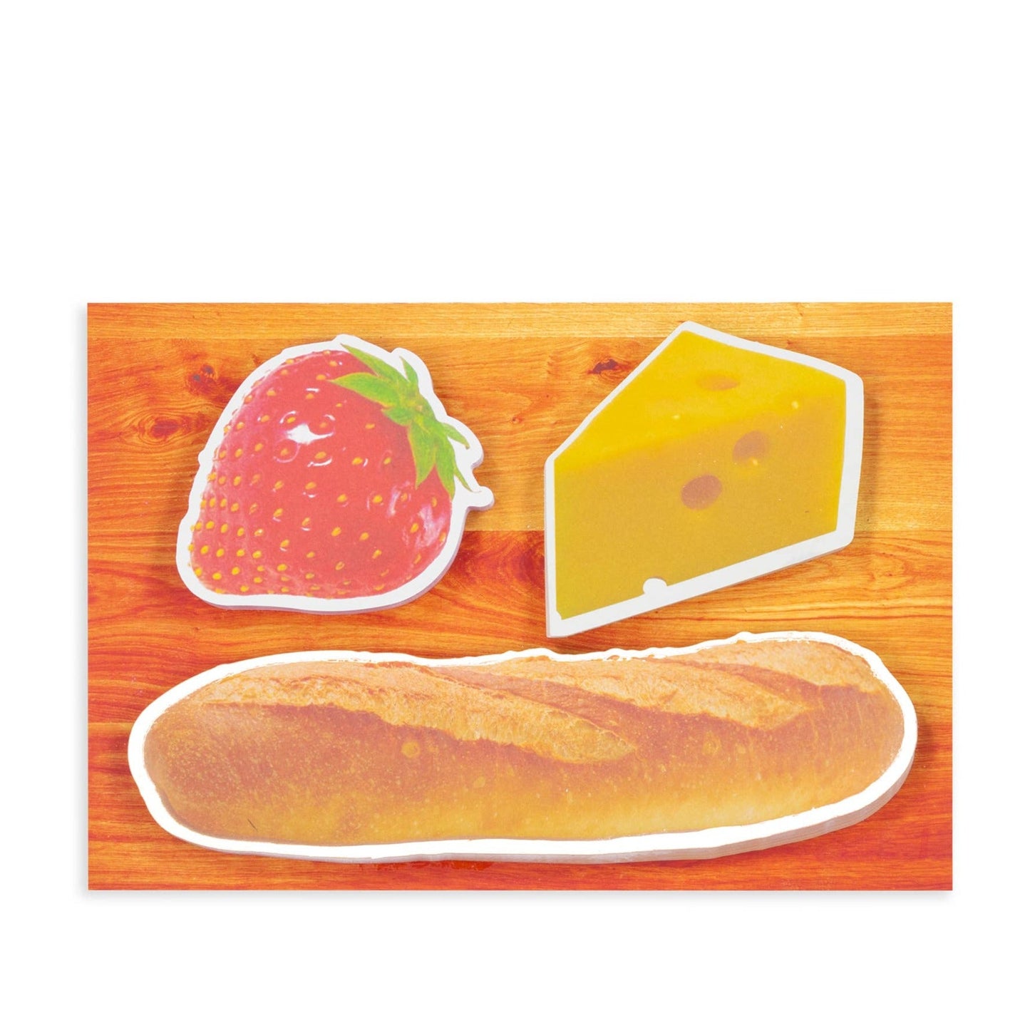 Charcuterie Board Novelty Sticky Notepad Set | Set of 3 Snack Theme Food Shaped Notepad