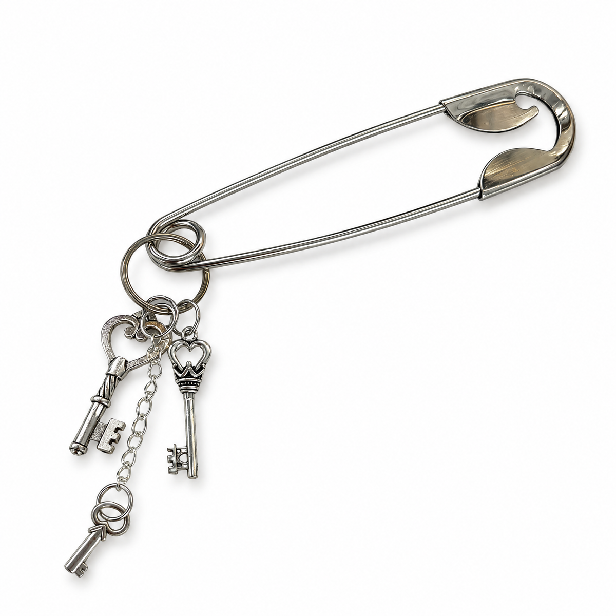 Charmed Safety Pin Hair Clip | Victorian Keys | Handmade | GetBullish