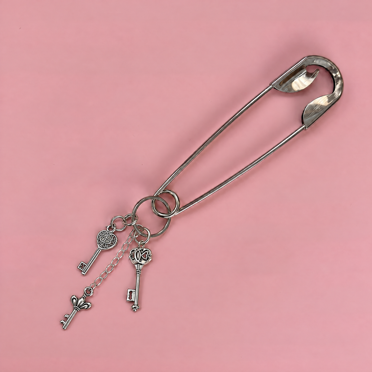 Charmed Safety Pin Hair Clip | Victorian Keys | Handmade | GetBullish