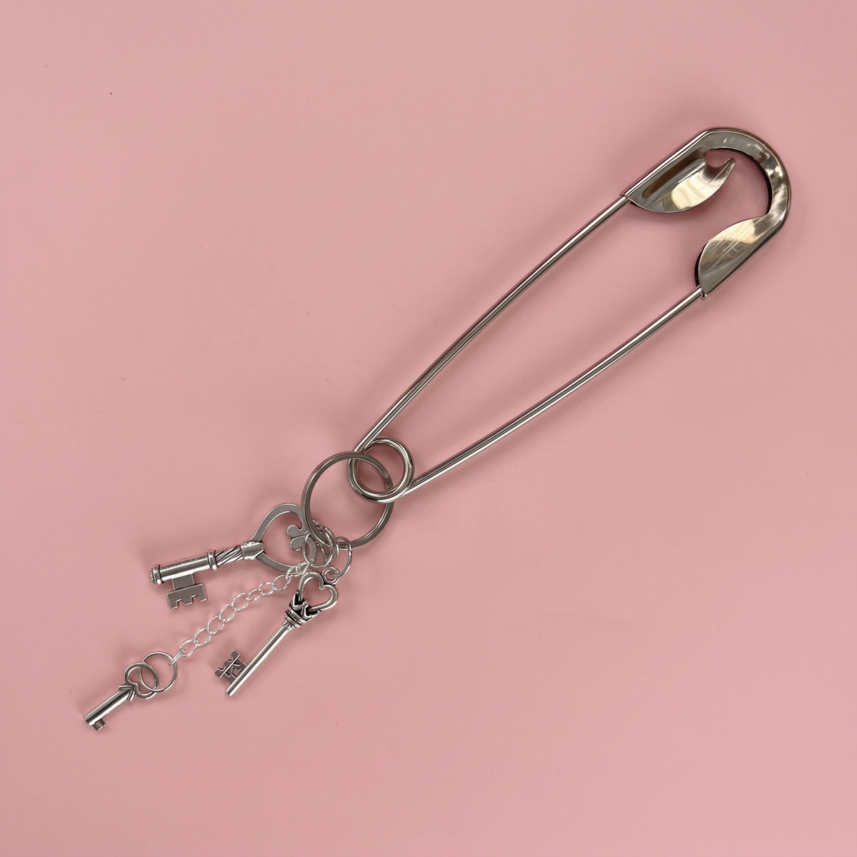 Charmed Safety Pin Hair Clip | Victorian Keys | Handmade | GetBullish