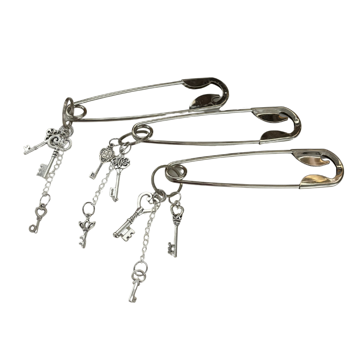 Charmed Safety Pin Hair Clip | Victorian Keys | Handmade | GetBullish